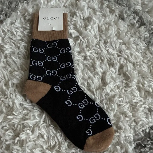 Gucci Black and Brown Casual Socks - Picture 3 of 4